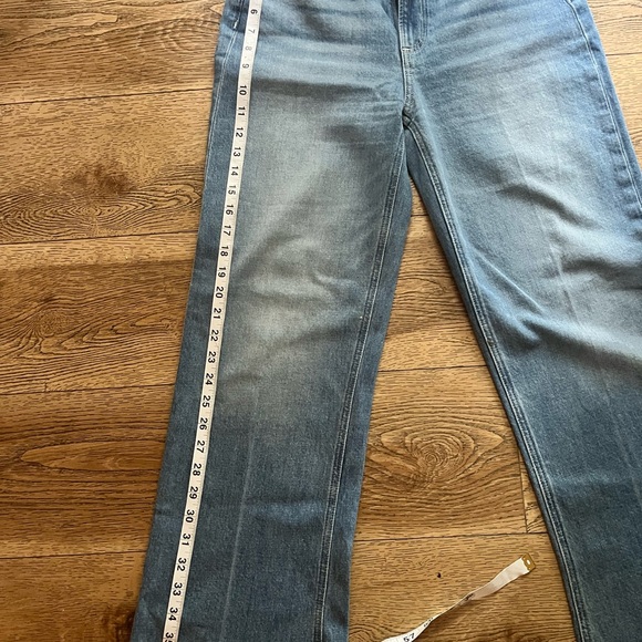 PAIGE Flare & Wide Leg Jeans in Blue Leenah Ankle - Picture 6 of 9